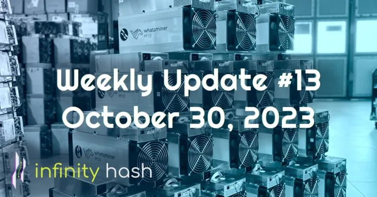 Infinity Hash Weekly Update #13 – Oct 30, 2023