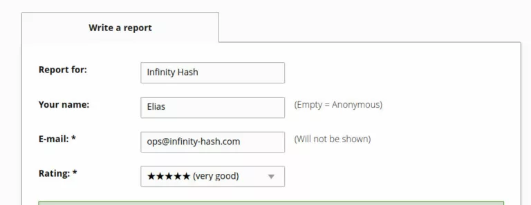 How to Review Infinity Hash on Crypto Review